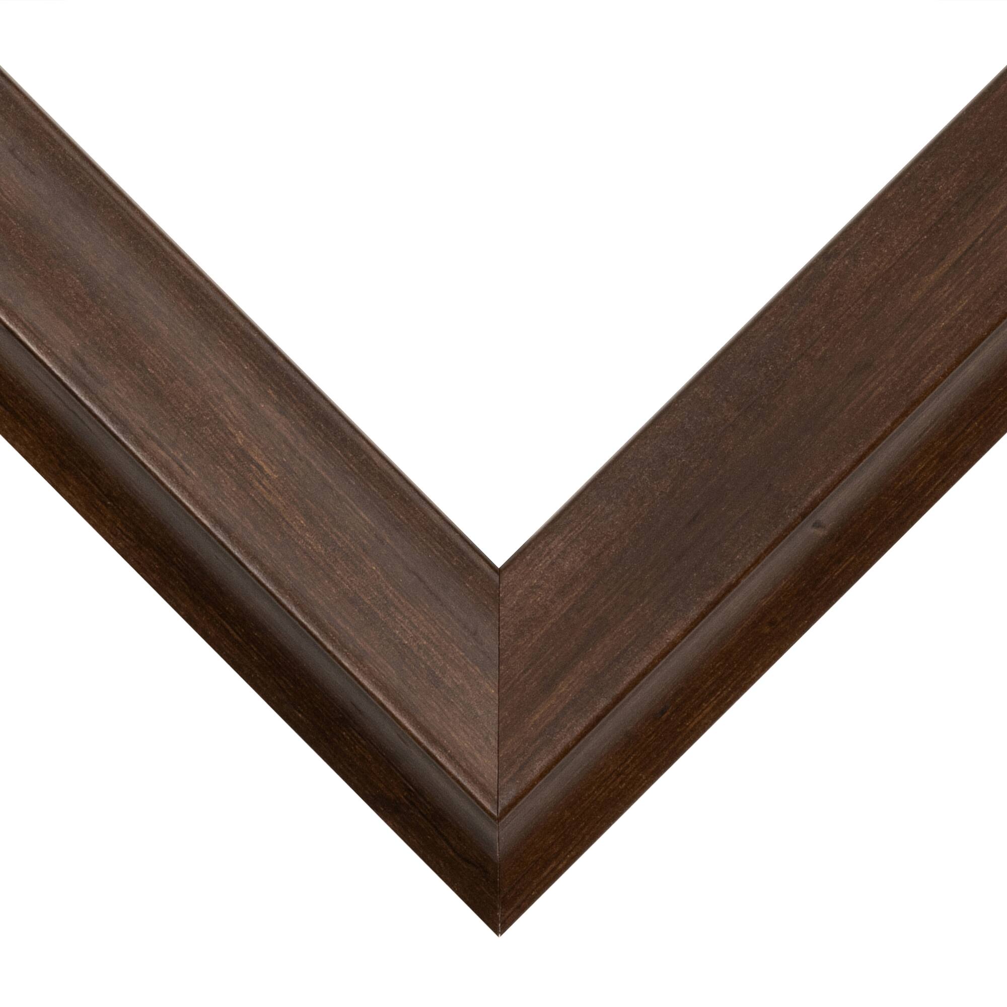 Frame USA Verona Narrow Mocha Single Image Picture Frame with Mat